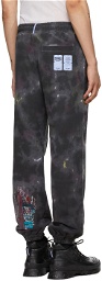 MCQ Black Tie-Dye Sweatpants