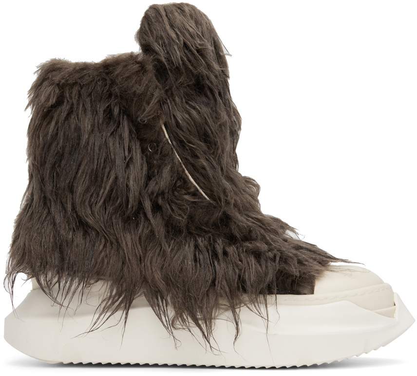 Rick Owens DRKSHDW Gray Abstract Sneakers Rick Owens Drkshdw