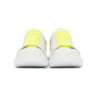 Alexander McQueen White and Yellow Snake Oversized Sneakers