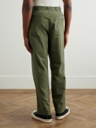 Remi Relief - Straight-Leg Cotton-Canvas Trousers - Green