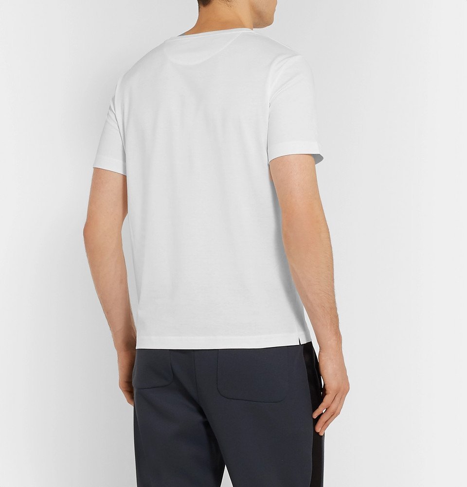 Fendi - Logo-Print Cotton-Jersey T-Shirt - White Fendi