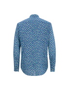 MC2 Saint Barth Man Muslin Cotton Shirt Sikelia With Crabs Print