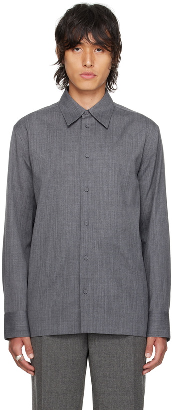 Photo: Jil Sander Gray Wool Shirt