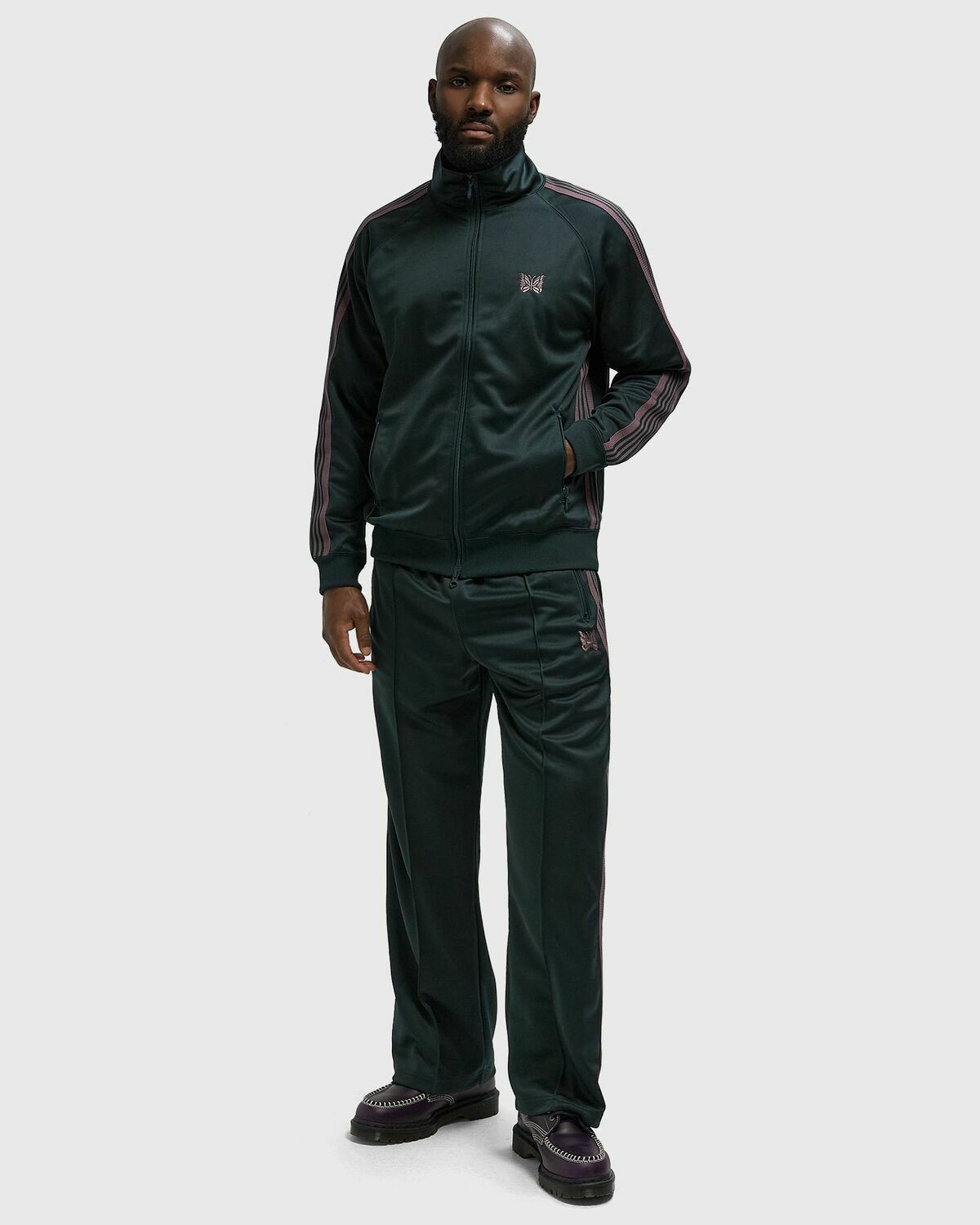 Needles Track Jacket - Poly Smooth Green Men Needles
