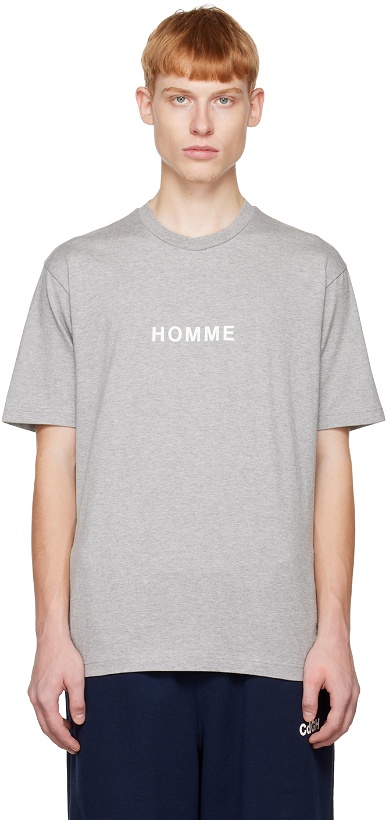 Photo: Comme des Garçons Homme Gray 'Homme' T-Shirt