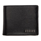 Versus Black Leather Logo Wallet