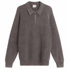 Bound Men's Acid Wash Half Zip Pullover in Brown