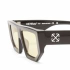 Off-White Sunglasses Off-White Vancouver Sunglasses in Black/Yellow 