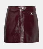 Courrèges Reedition vinyl miniskirt