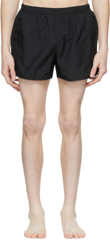 Photo: AMI Alexandre Mattiussi Black Ami De Cœur Swim Shorts