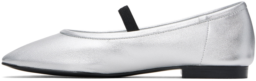 Recto Silver Katharina Ballerina Flats