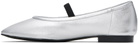 Recto Silver Katharina Ballerina Flats