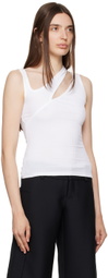 Han Kjobenhavn White Cutout Tank Top