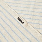 Tekla Fabrics Organic Terry Bath Towel in Baby Blue Stripes
