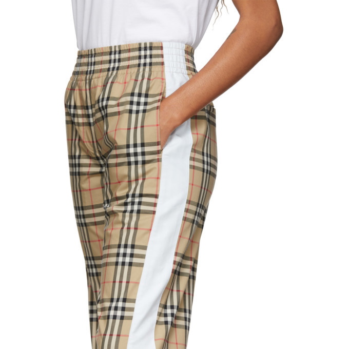 Buy Burberry Neutral Louane Vintage Check Pants in Stretch-cotton for Women  in Saudi