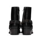 Amiri Black Studded Harness Boots