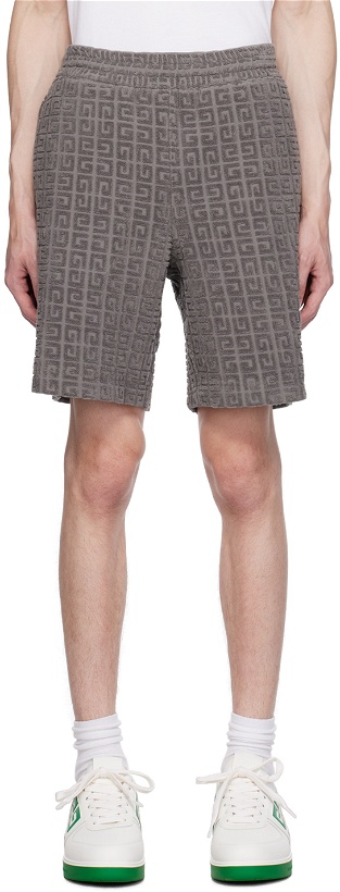 Photo: Givenchy Gray Jacquard Shorts