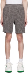 Givenchy Gray Jacquard Shorts