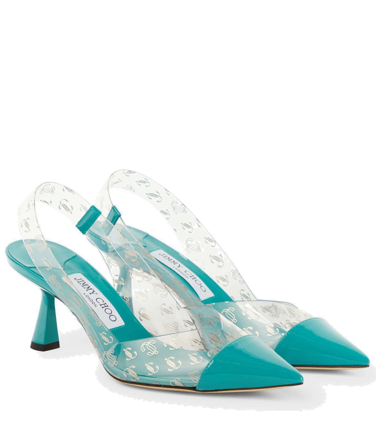 JCロゴがお洒落□Jimmy Choo ZENOBA 65 メッシュ＆レザー BLACK