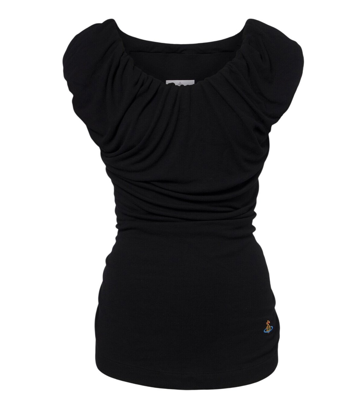 Vivienne Westwood ハートカットアウト 半袖シャツ ブラック Vivienne Westwood Black Cut Off Heart Shirt Vivienne Westwood
