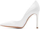 Gianvito Rossi White Patent Gianvito Pumps