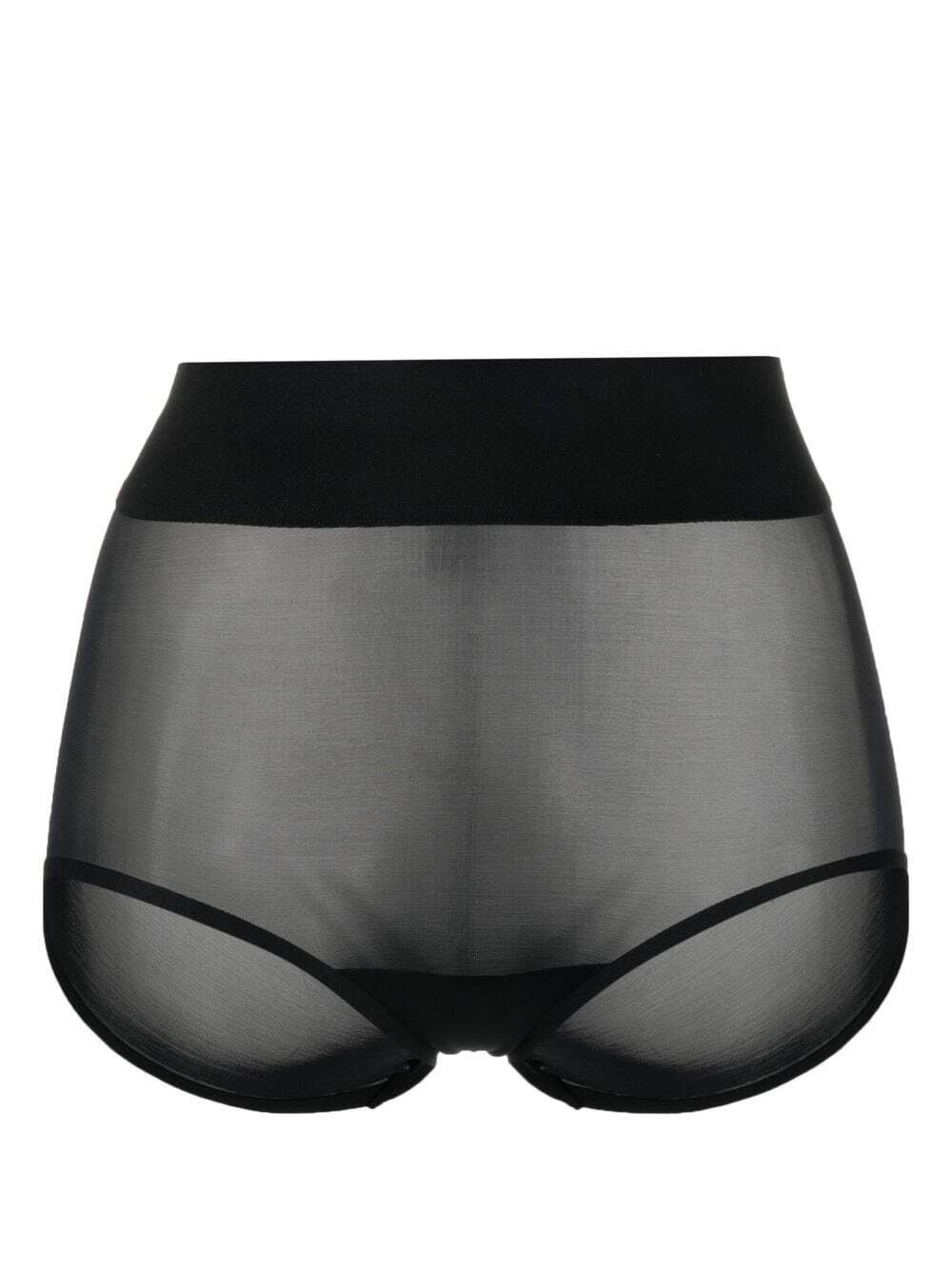 Wolford Black Tulle Control Shorts Wolford