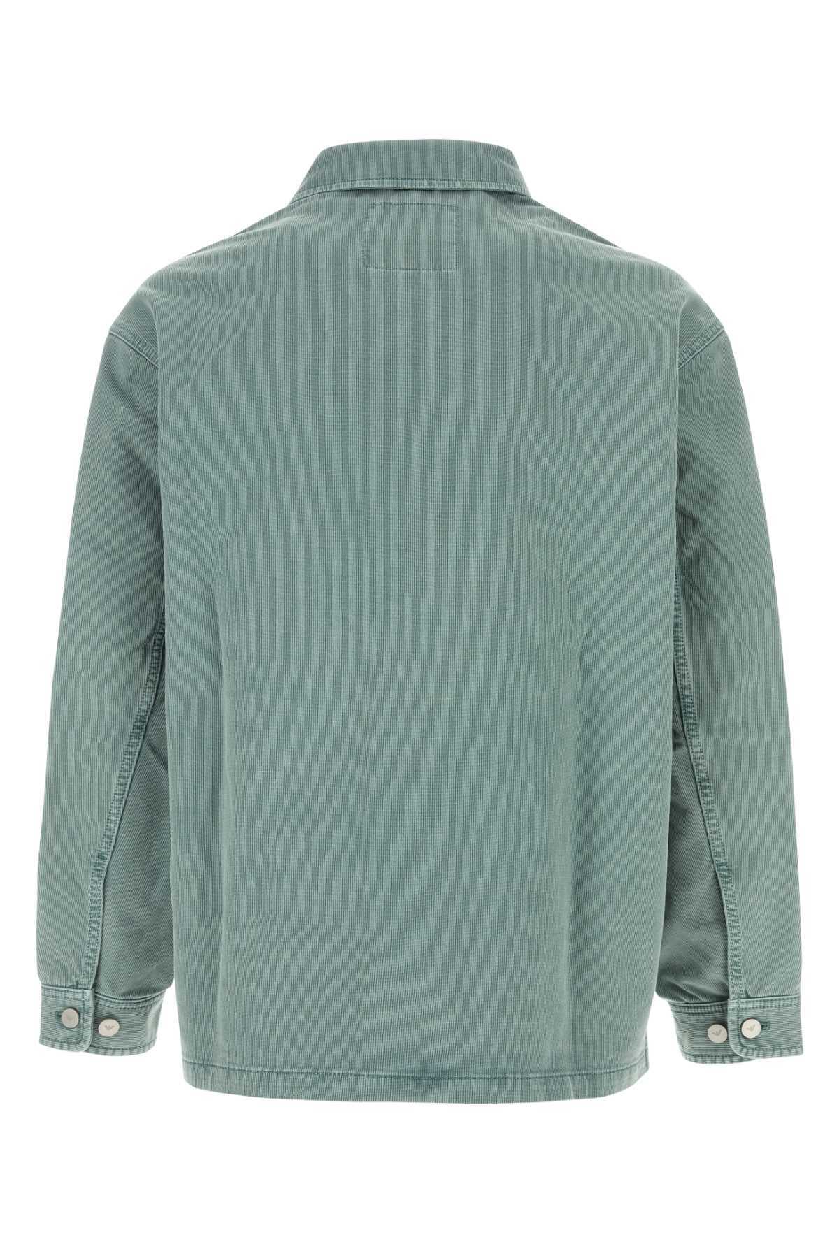Emporio Armani Light Blue Stretch Cotton Jacket