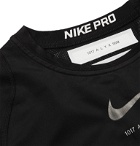 1017 ALYX 9SM - Nike Compression Mesh-Panelled Stretch-Jersey T-Shirt - Black