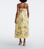 Là Fuori Aurelia sequined silk bustier dress