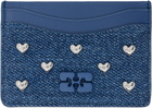 GANNI Navy Bou Denim Card Holder