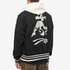 By Parra Men's Cloudy Star Varsity Jacket in Black