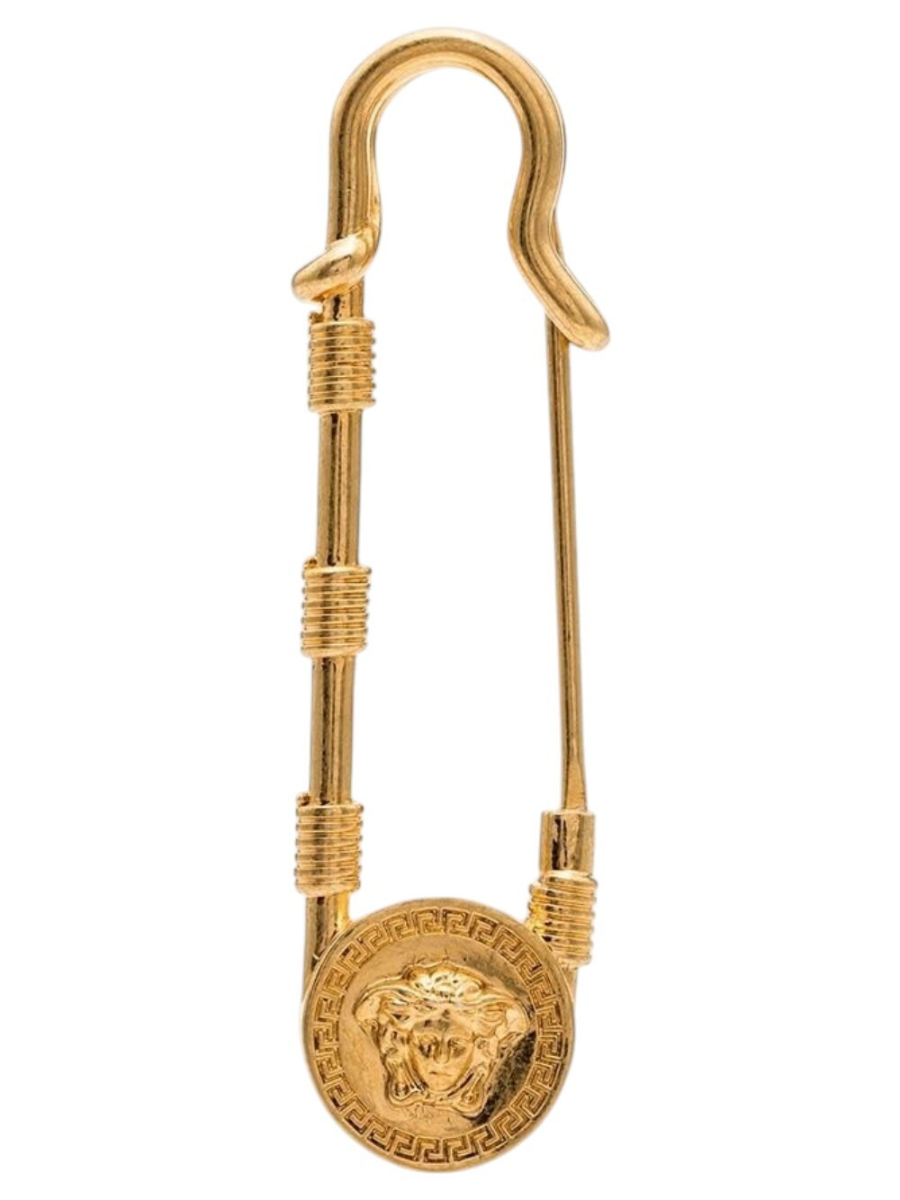 Versace Gold-Tone Medusa Safety Pin Brooch Versace Versace Gold-Tone Medusa Safety Pin Brooch Versace