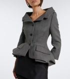 Magda Butrym Peplum virgin wool blazer