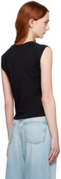 FRAME Black 'Le High Rise' Tank Top