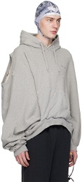 Doublet Gray AI Image Generation Mistake Hoodie