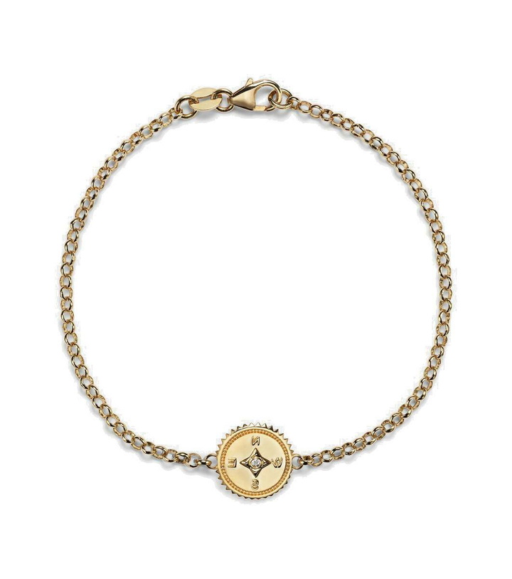 Photo: FoundRae Internal Compass 18kt gold bracelet with diamond