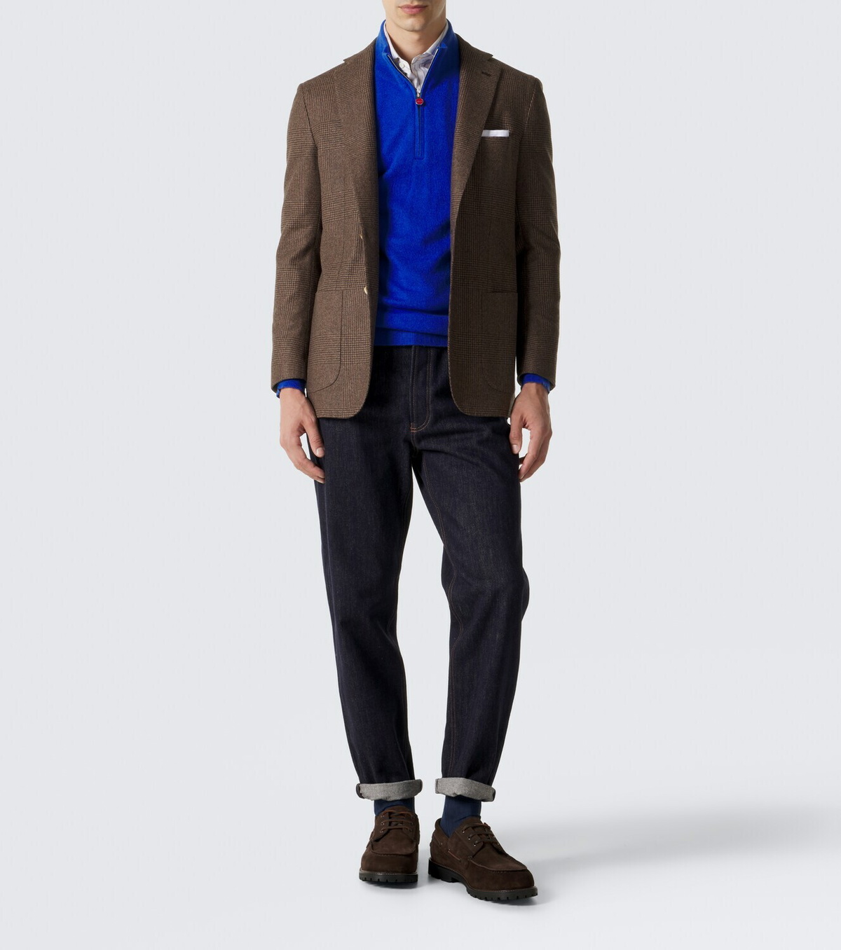 Kiton Cashmere half-zip sweater