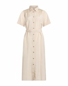 Peserico Womens Midi dress in Beige
