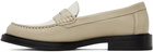 VINNY’s White & Beige Yardee Loafers