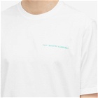 POP Trading Company Men's Logo T-Shirt in White/Peacock Green