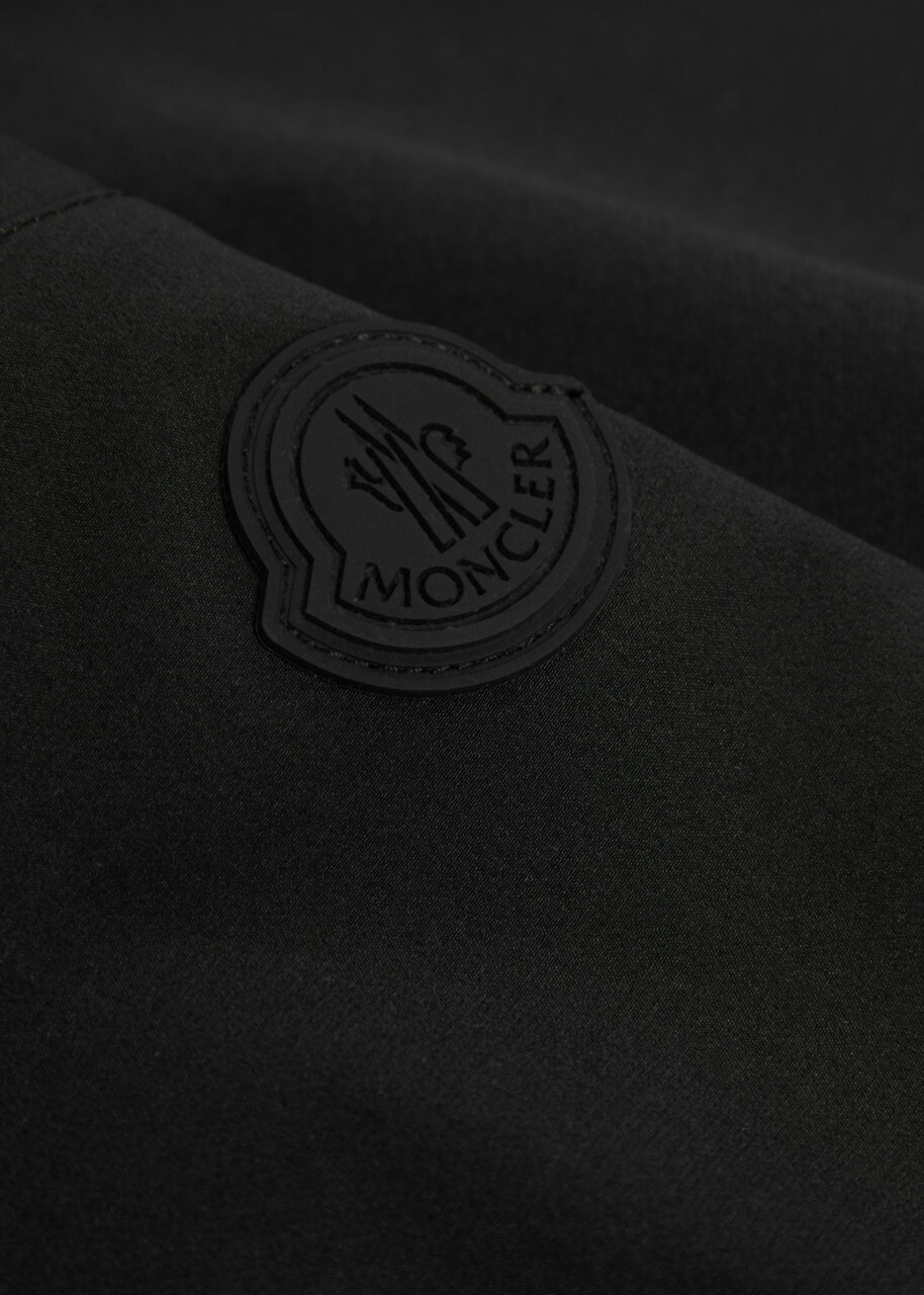 Moncler Tapered-leg Shell Sweatpants Black