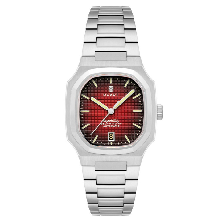 Photo: Duxot Colmar Automatic Red Dial Mens Watch DX-2069-11