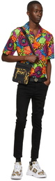 Versace Jeans Couture Black Regalia Baroque Logo Messenger Bag