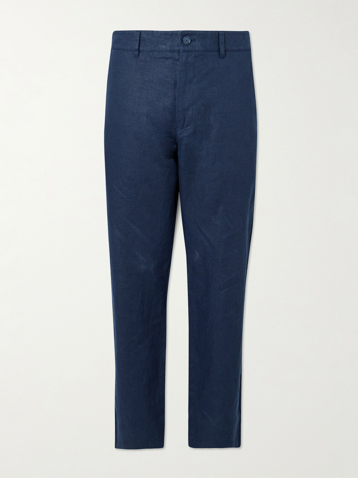 NN07 - Aden 1454 Straight-Leg Linen Suit Trousers - Blue
