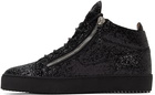 Giuseppe Zanotti Black Kriss High-Top Sneakers