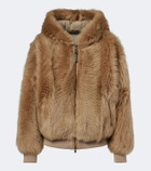 Brunello Cucinelli Monili shearling hooded shearling jacket