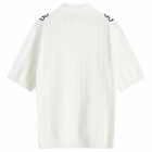 Gucci Men's GG Argyle Polo Shirt in Ivory