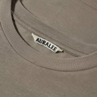 Auralee Men's Long Sleeve Luster Plaiting T-Shirt in Khaki/Grey