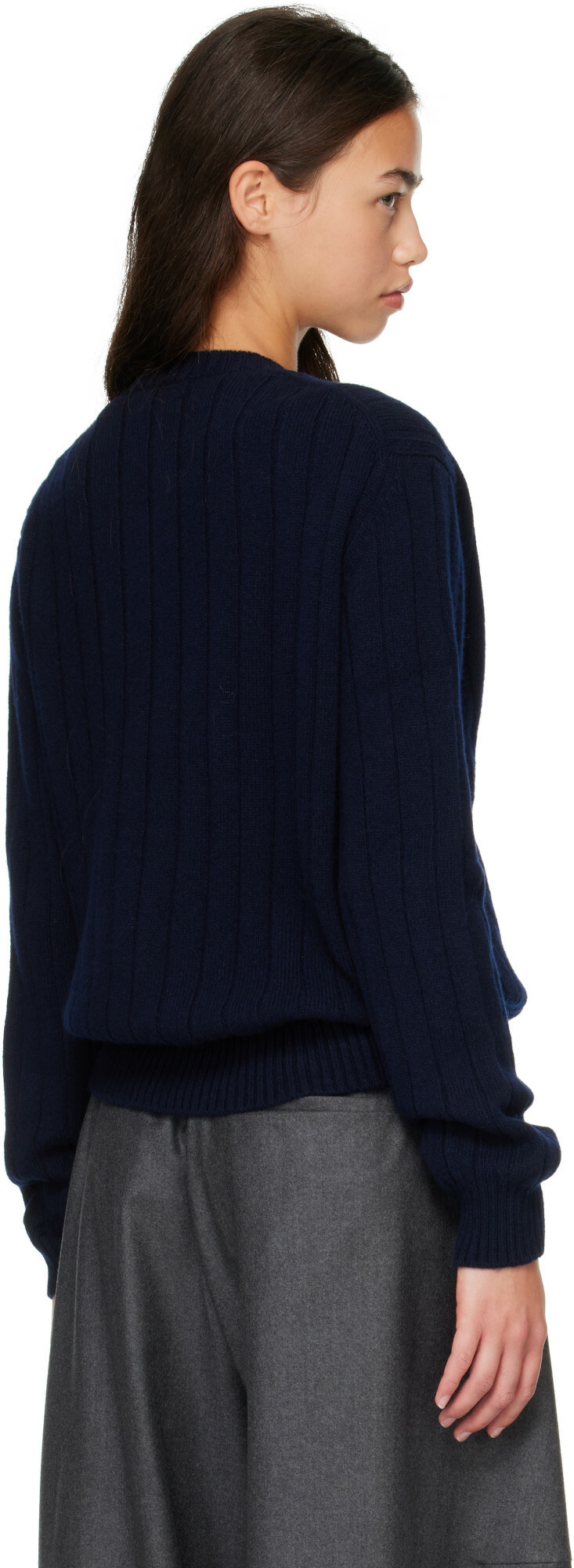 &Daughter Navy Rooney Rib Cardigan
