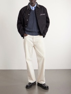 Corridor - Open-Knit Cotton Vest - Black